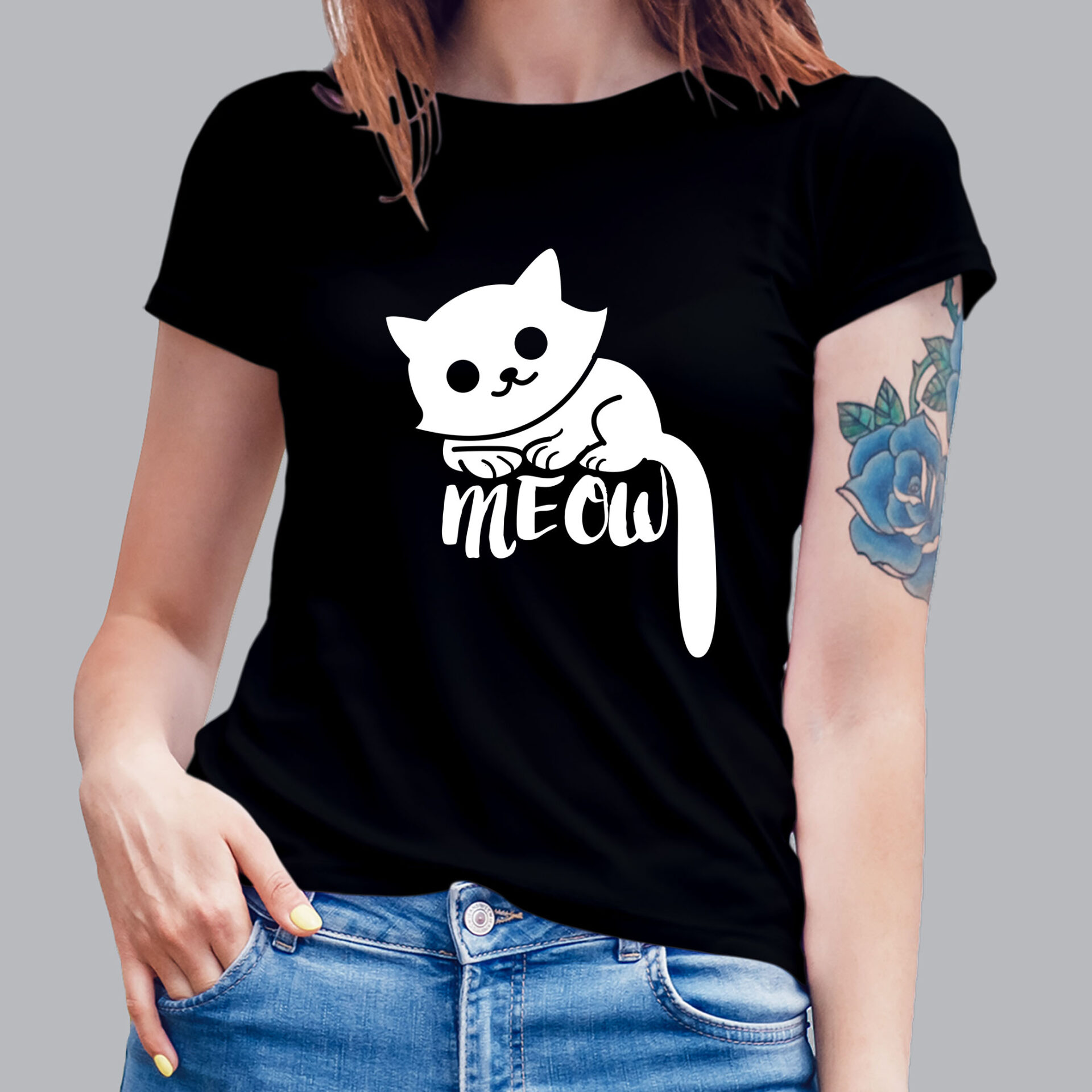 t-shirt mockup best view in gradiant