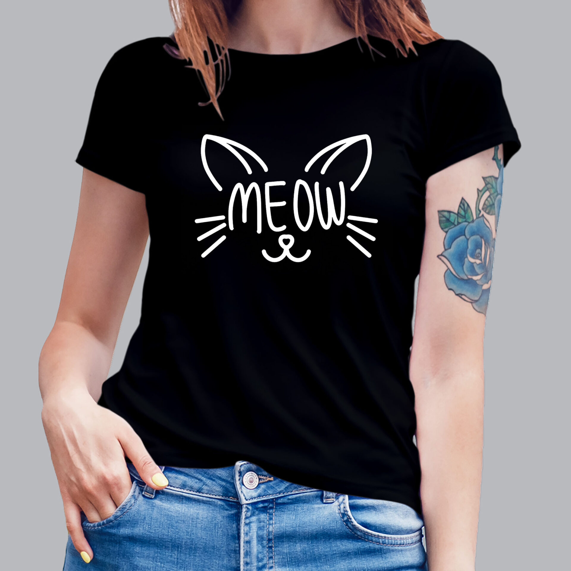 t-shirt mockup best view in gradiant